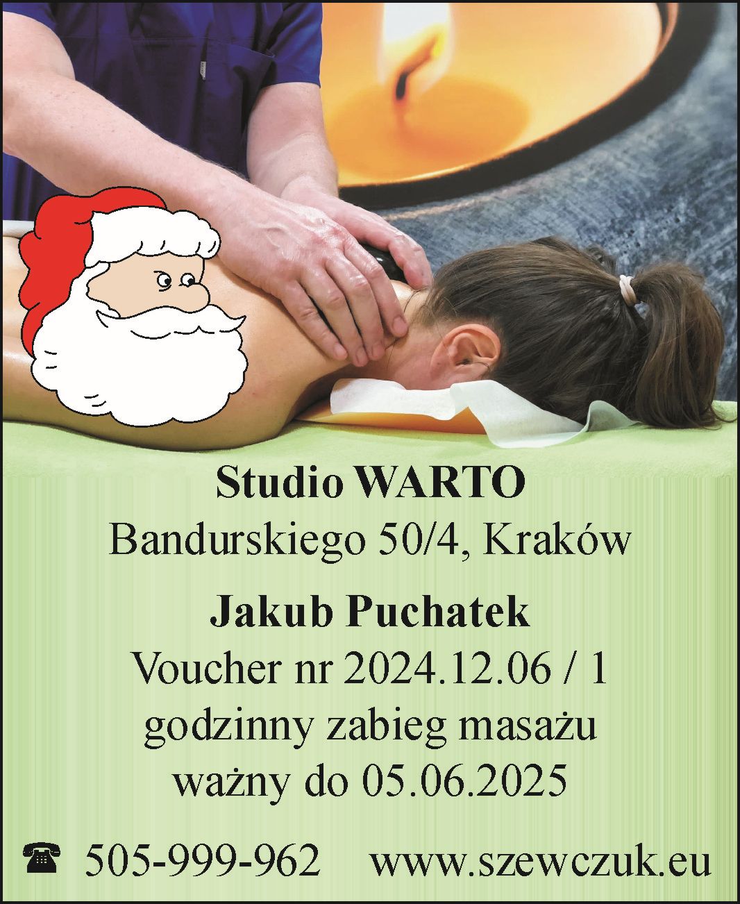 Maciej Szewczuk przykładowy voucher dla Jakuba Puchatka